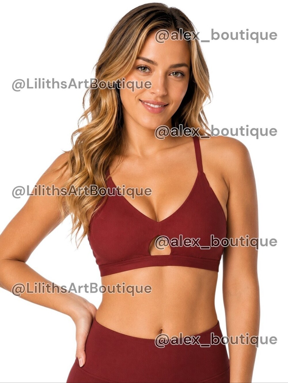 Zumba Dance Co. Sports Bra Brick Red Size L (G020)